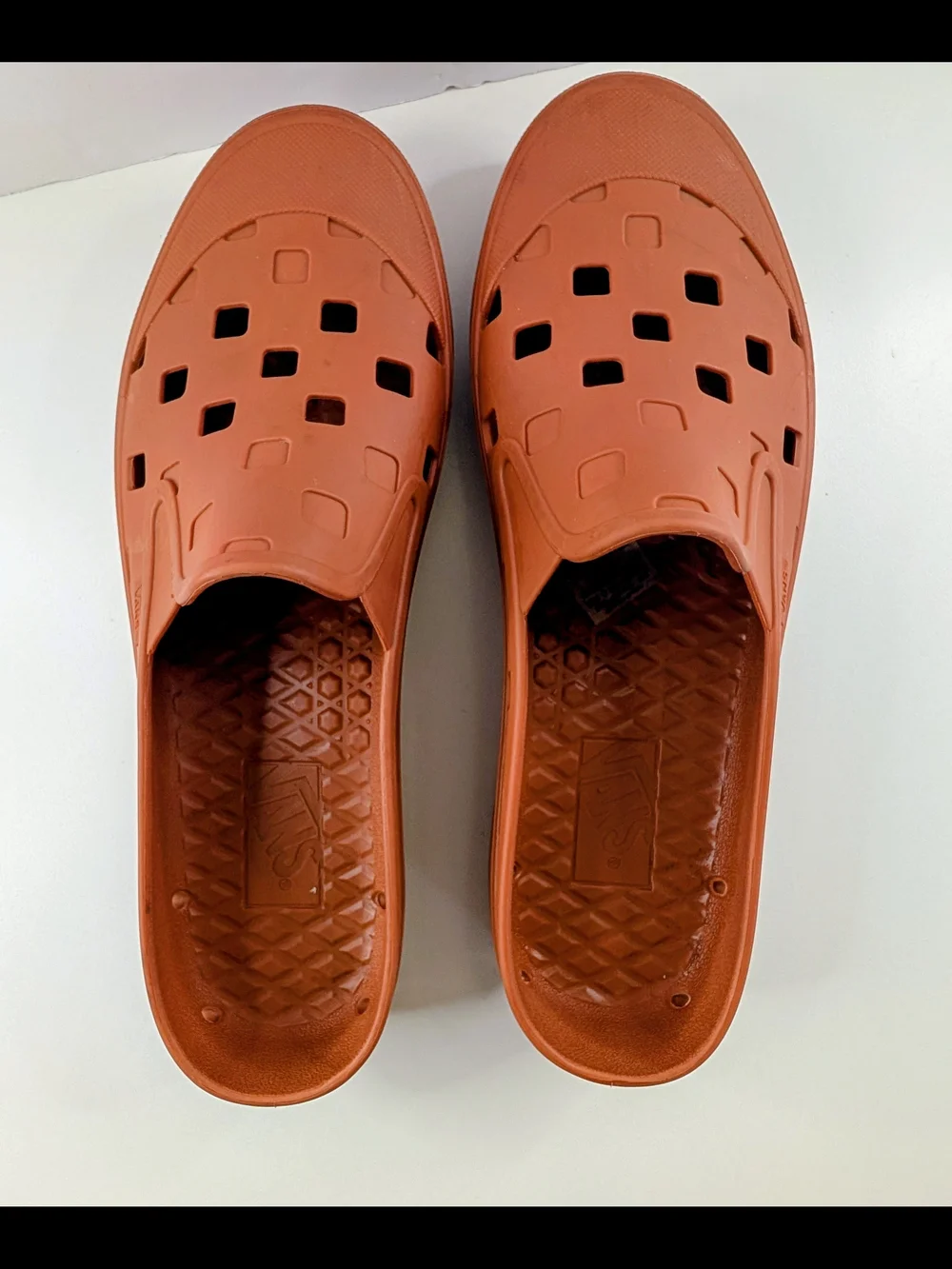 Vans Slip-On Mule TRK Burnt Ochre Brown Shoe Sandals Mens Size 12